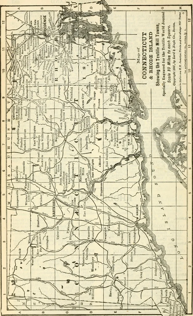 An illustration from Official American textile directory; containing reports of all the textile manufacturing establishments in the United States and Canada, together with the yarn trade index ... Comp. annually by the Textile world journal, 1921, leaf 519