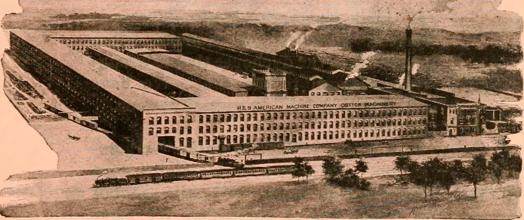 An illustration from Official American textile directory; containing reports of all the textile manufacturing establishments in the United States and Canada, together with the yarn trade index ... Comp. annually by the Textile world journal, 1921, leaf 6