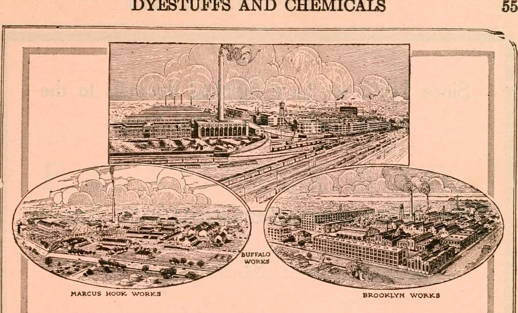 An illustration from Official American textile directory; containing reports of all the textile manufacturing establishments in the United States and Canada, together with the yarn trade index ... Comp. annually by the Textile world journal, 1921, leaf 62