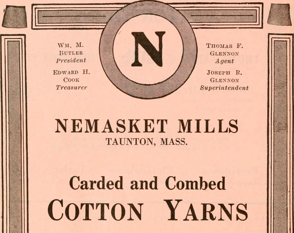 An illustration from Official American textile directory; containing reports of all the textile manufacturing establishments in the United States and Canada, together with the yarn trade index ... Comp. annually by the Textile world journal, 1921, leaf 661