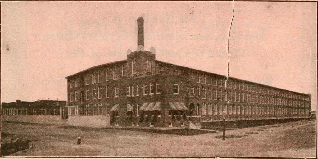 An illustration from Official American textile directory; containing reports of all the textile manufacturing establishments in the United States and Canada, together with the yarn trade index ... Comp. annually by the Textile world journal, 1921, leaf 663