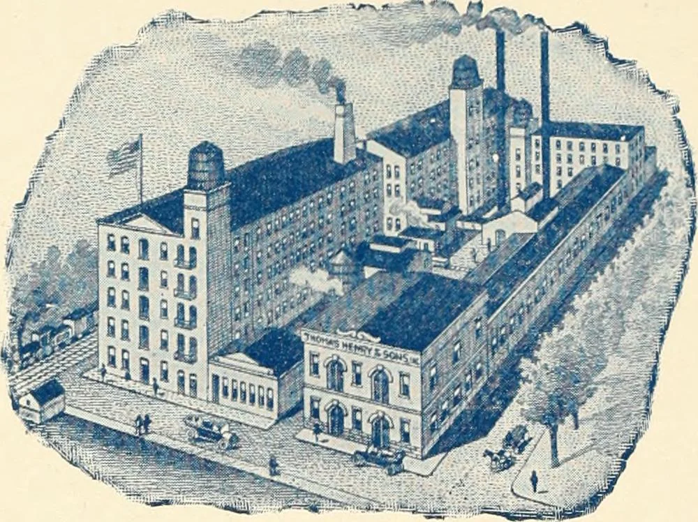 An illustration from Official American textile directory; containing reports of all the textile manufacturing establishments in the United States and Canada, together with the yarn trade index ... Comp. annually by the Textile world journal, 1921, leaf 681