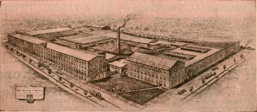 An illustration from Official American textile directory; containing reports of all the textile manufacturing establishments in the United States and Canada, together with the yarn trade index ... Comp. annually by the Textile world journal, 1921, leaf 694