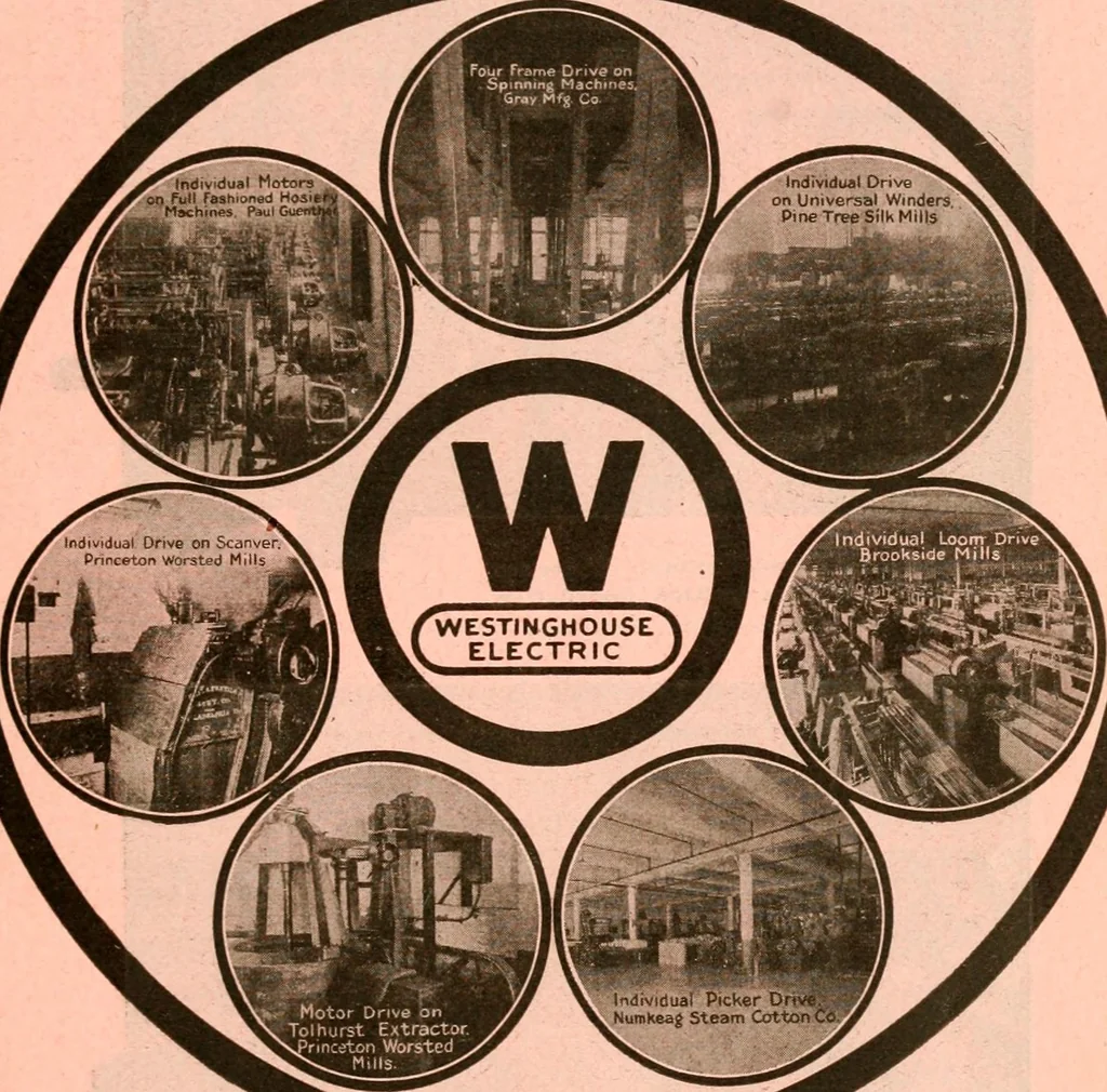An illustration from Official American textile directory; containing reports of all the textile manufacturing establishments in the United States and Canada, together with the yarn trade index ... Comp. annually by the Textile world journal, 1921, leaf 82