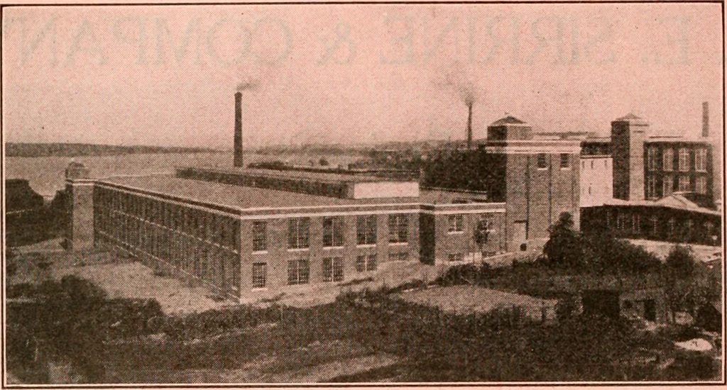An illustration from Official American textile directory; containing reports of all the textile manufacturing establishments in the United States and Canada, together with the yarn trade index ... Comp. annually by the Textile world journal, 1921, leaf 89