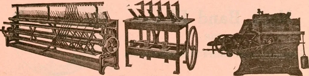An illustration from Official American textile directory; containing reports of all the textile manufacturing establishments in the United States and Canada, together with the yarn trade index ... Comp. annually by the Textile world journal, 1921, leaf 98