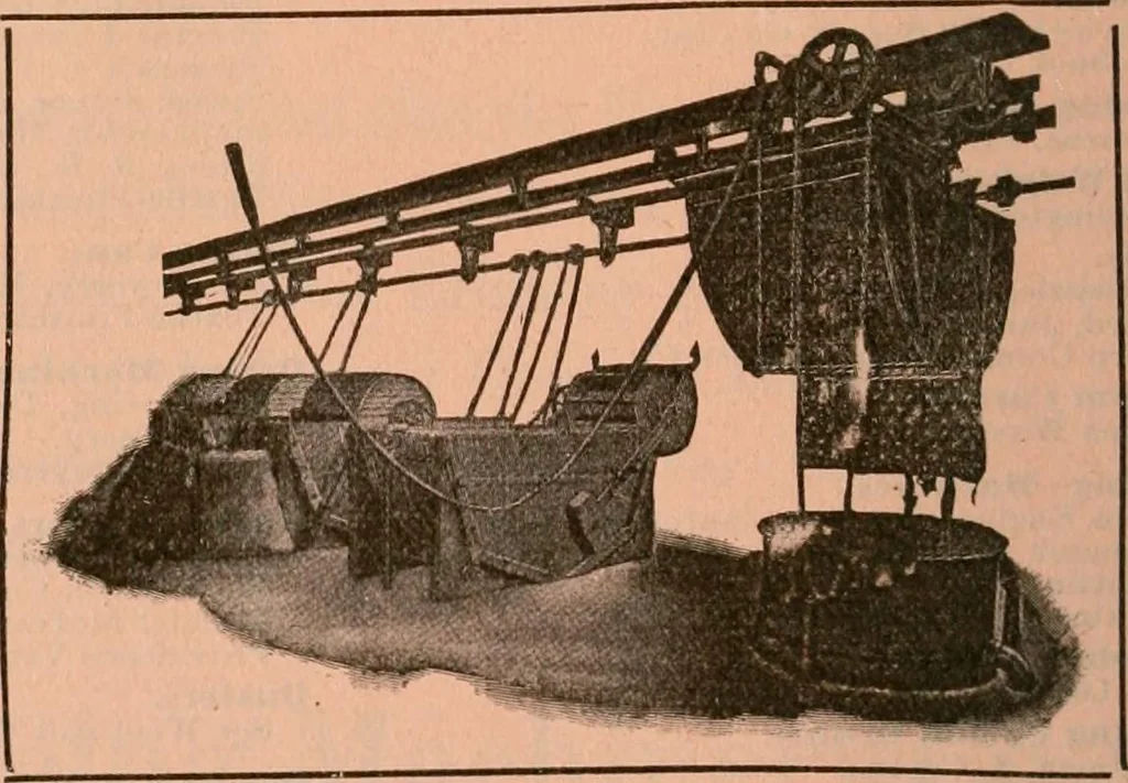 An illustration from Official American textile directory; containing reports of all the textile manufacturing establishments in the United States and Canada, together with the yarn trade index ... Comp. annually by the Textile world journal, 1922, leaf 135