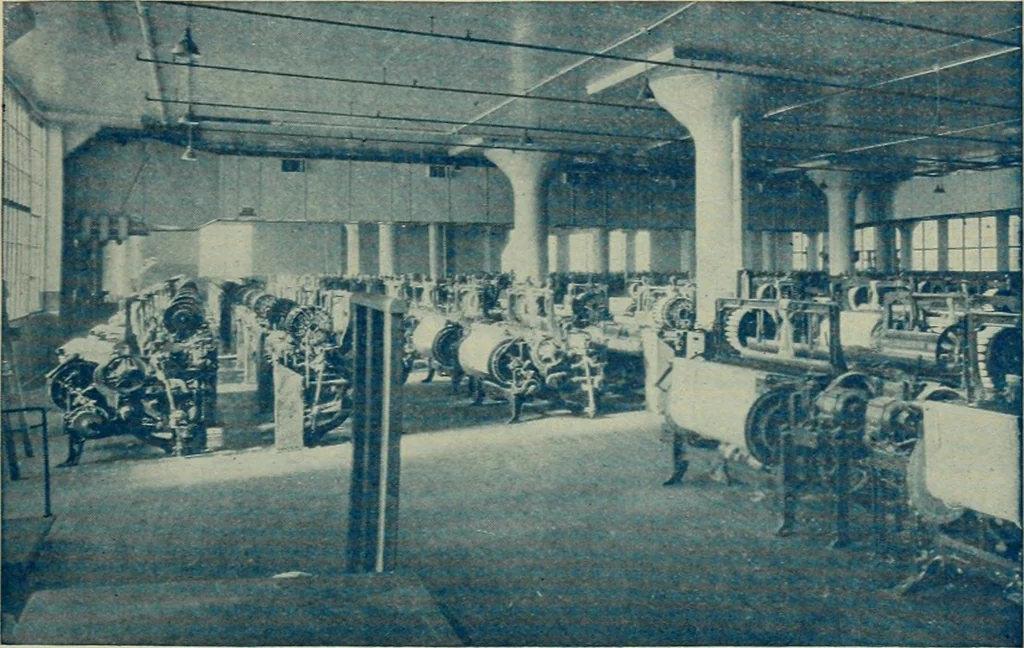 An illustration from Official American textile directory; containing reports of all the textile manufacturing establishments in the United States and Canada, together with the yarn trade index ... Comp. annually by the Textile world journal, 1922, leaf 142