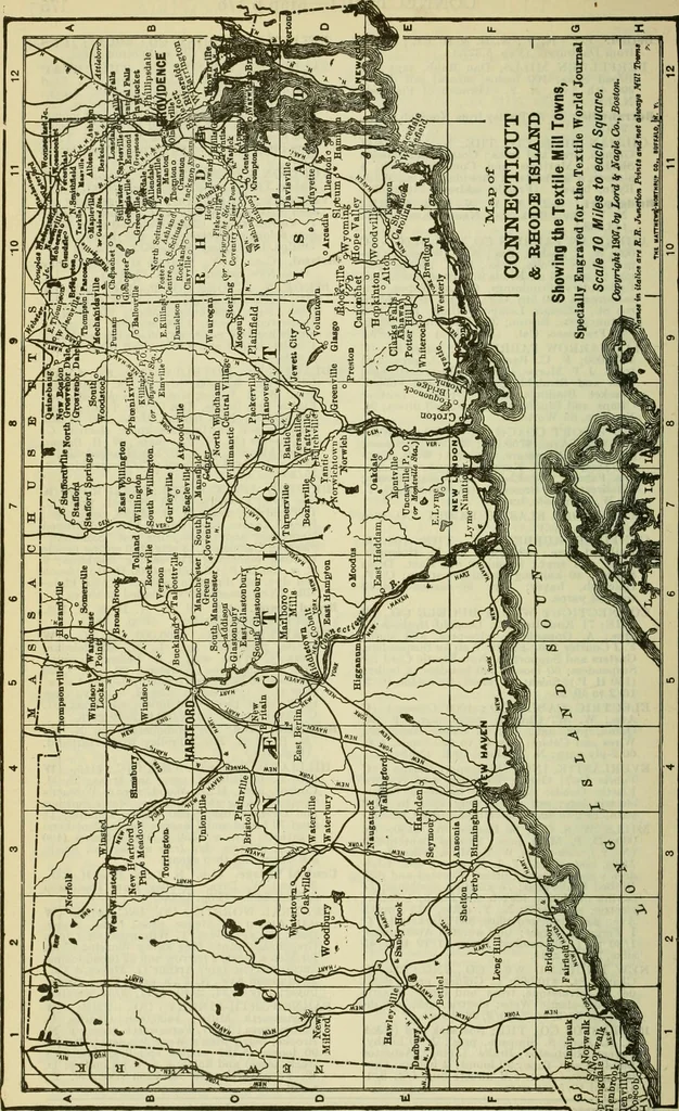 An illustration from Official American textile directory; containing reports of all the textile manufacturing establishments in the United States and Canada, together with the yarn trade index ... Comp. annually by the Textile world journal, 1922, leaf 195