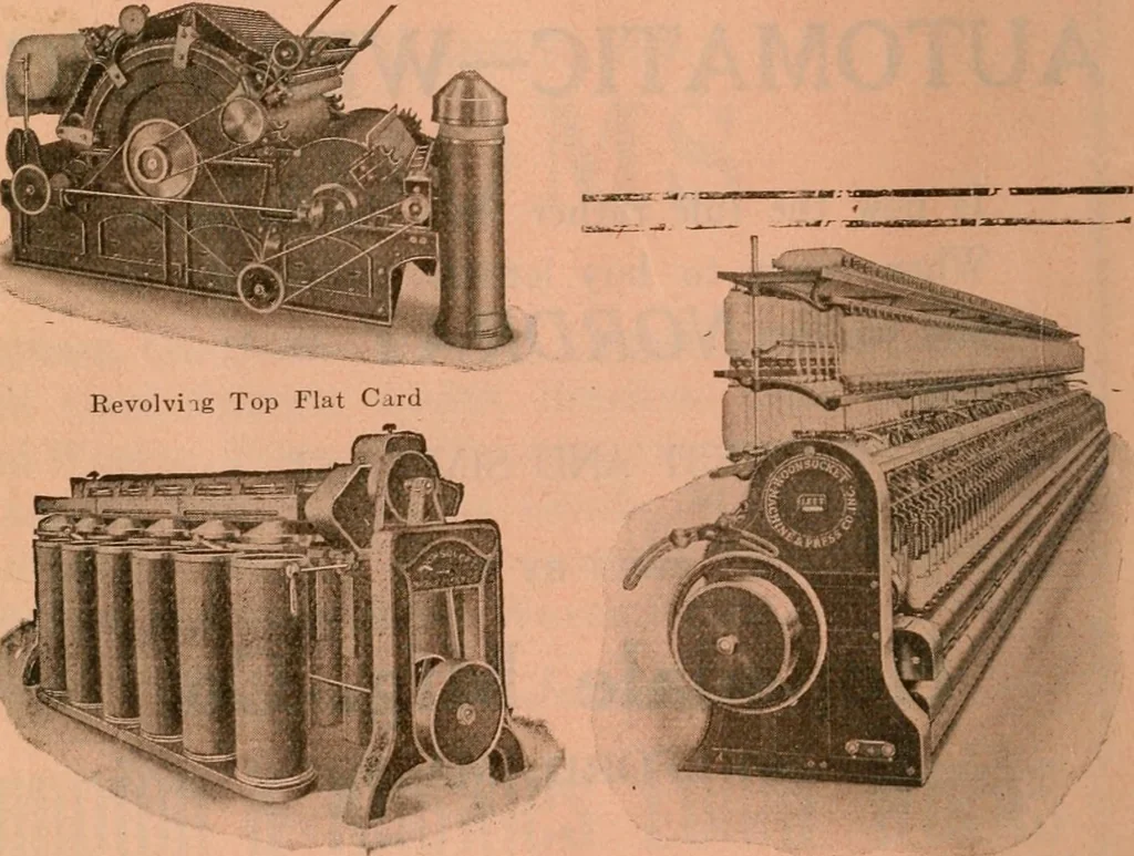 An illustration from Official American textile directory; containing reports of all the textile manufacturing establishments in the United States and Canada, together with the yarn trade index ... Comp. annually by the Textile world journal, 1922, leaf 21