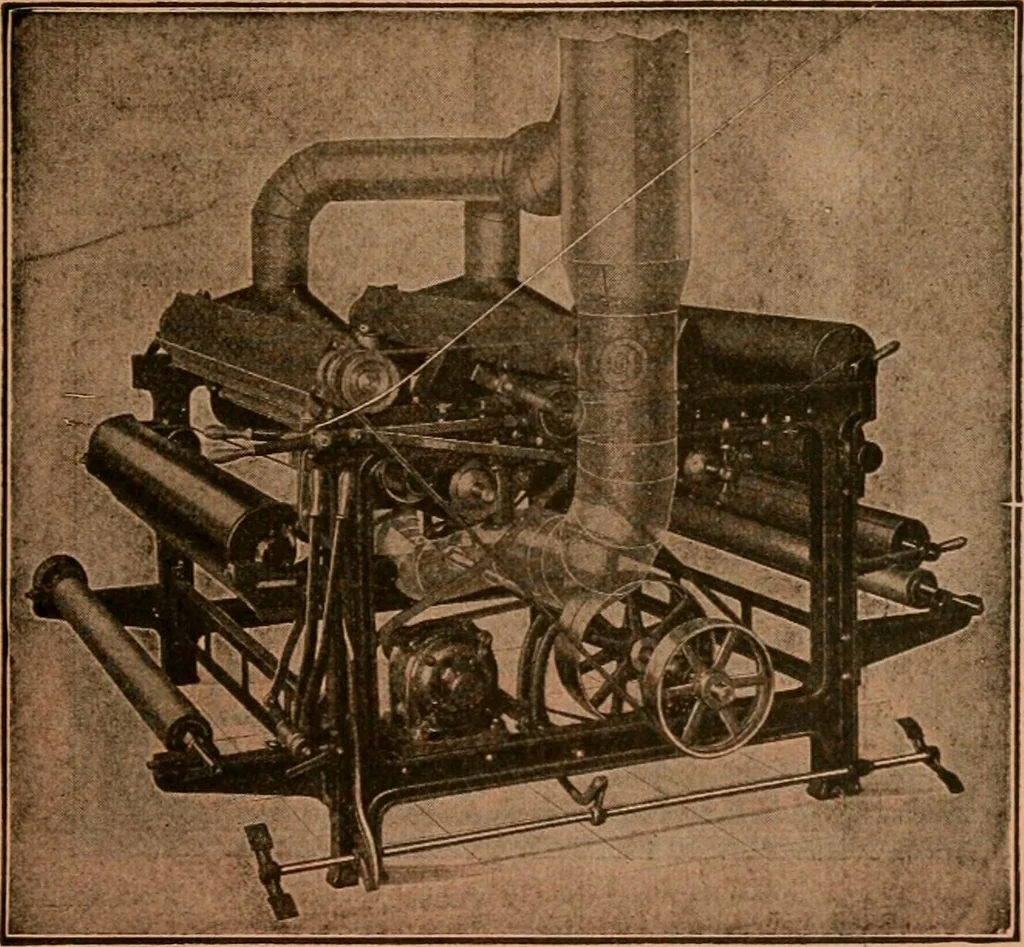 An illustration from Official American textile directory; containing reports of all the textile manufacturing establishments in the United States and Canada, together with the yarn trade index ... Comp. annually by the Textile world journal, 1922, leaf 32