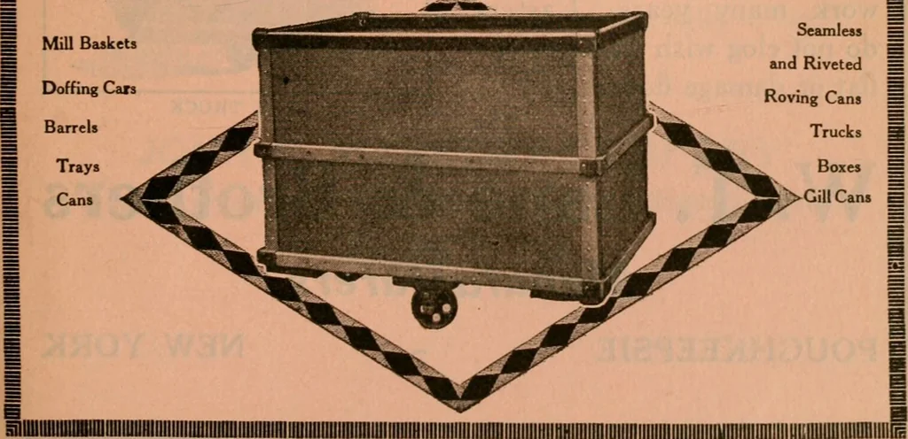 An illustration from Official American textile directory; containing reports of all the textile manufacturing establishments in the United States and Canada, together with the yarn trade index ... Comp. annually by the Textile world journal, 1922, leaf 52