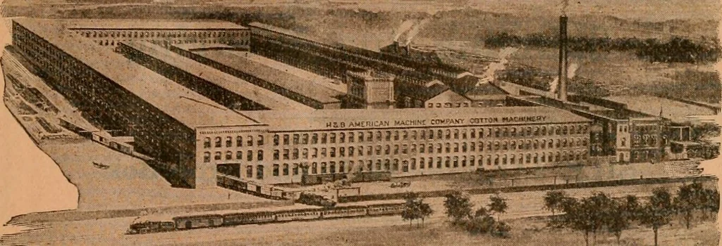 An illustration from Official American textile directory; containing reports of all the textile manufacturing establishments in the United States and Canada, together with the yarn trade index ... Comp. annually by the Textile world journal, 1922, leaf 6