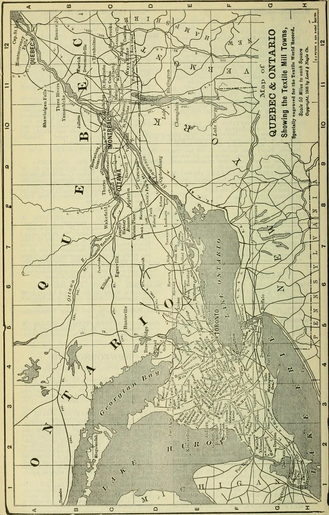 An illustration from Official American textile directory; containing reports of all the textile manufacturing establishments in the United States and Canada, together with the yarn trade index ... Comp. annually by the Textile world journal, 1922, leaf 601