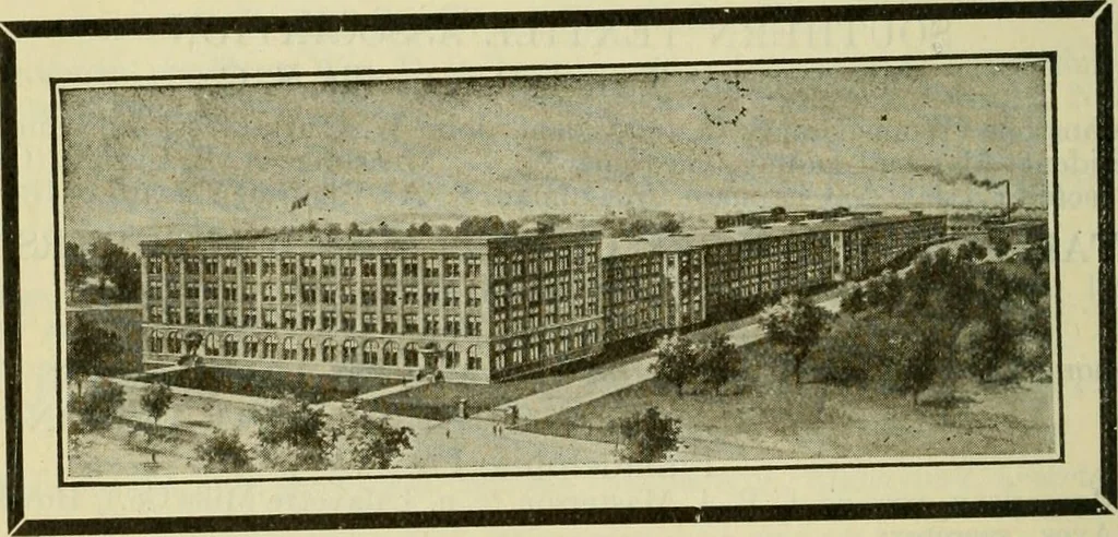 An illustration from Official American textile directory; containing reports of all the textile manufacturing establishments in the United States and Canada, together with the yarn trade index ... Comp. annually by the Textile world journal, 1922, leaf 637