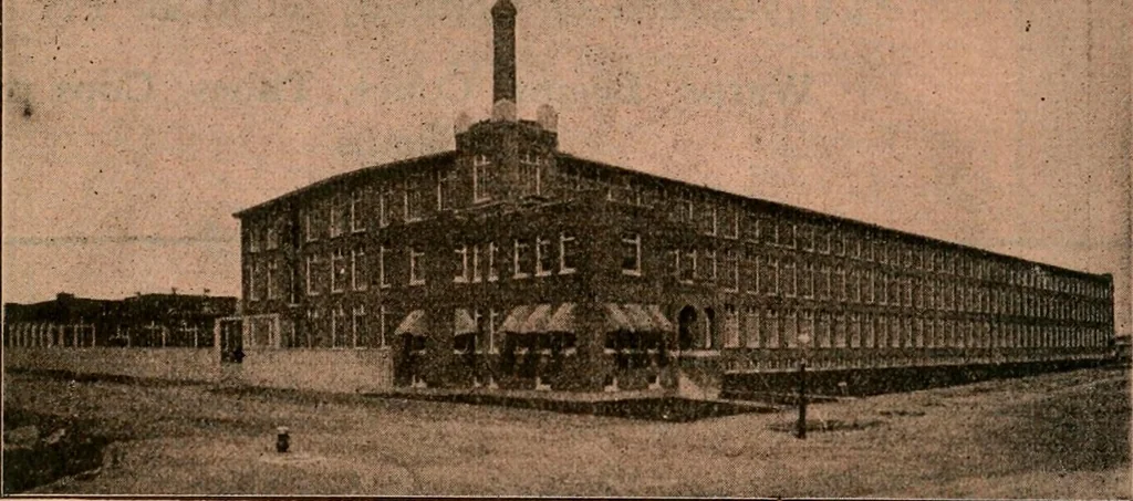 An illustration from Official American textile directory; containing reports of all the textile manufacturing establishments in the United States and Canada, together with the yarn trade index ... Comp. annually by the Textile world journal, 1922, leaf 693