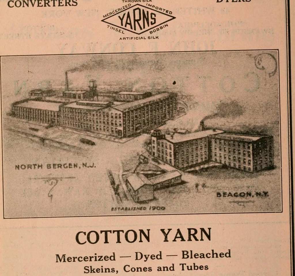 An illustration from Official American textile directory; containing reports of all the textile manufacturing establishments in the United States and Canada, together with the yarn trade index ... Comp. annually by the Textile world journal, 1922, leaf 695