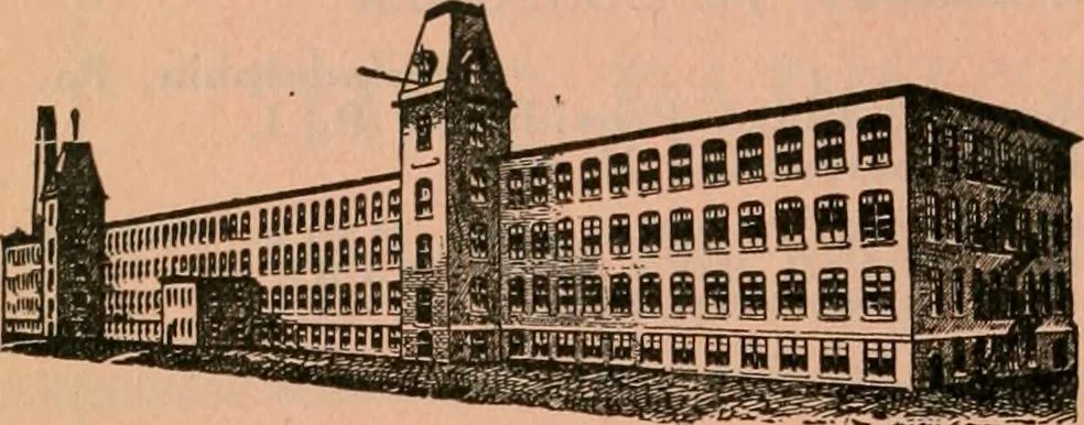 An illustration from Official American textile directory; containing reports of all the textile manufacturing establishments in the United States and Canada, together with the yarn trade index ... Comp. annually by the Textile world journal, 1922, leaf 717