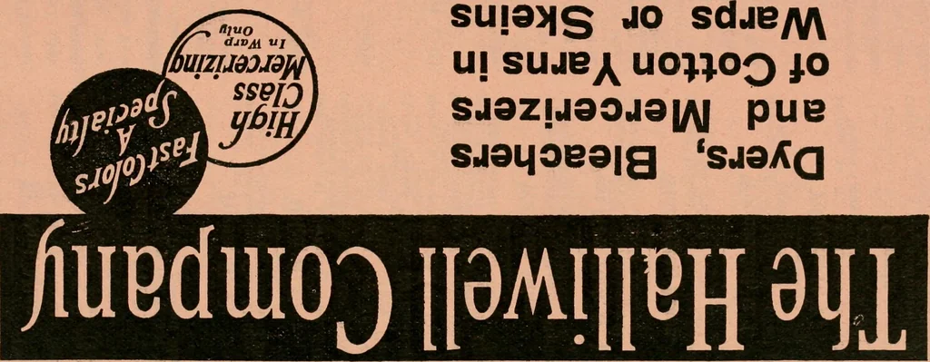 An illustration from Official American textile directory; containing reports of all the textile manufacturing establishments in the United States and Canada, together with the yarn trade index ... Comp. annually by the Textile world journal, 1922, leaf 771