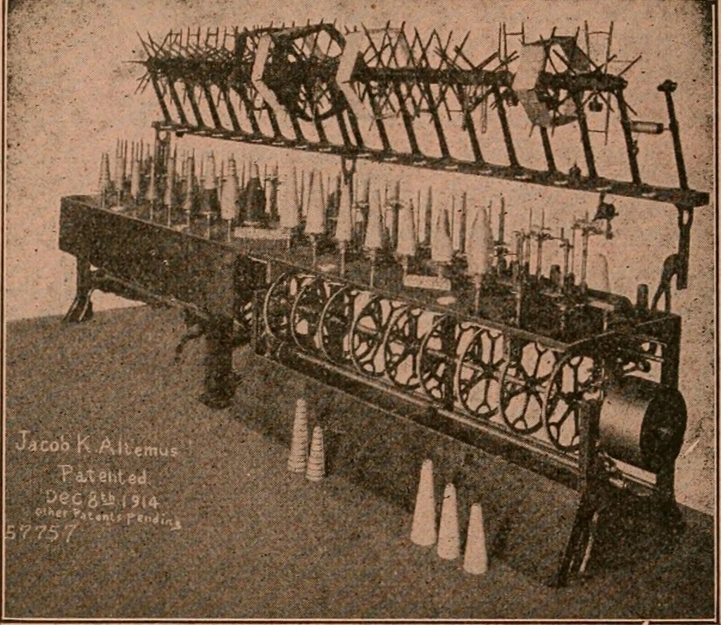 An illustration from Official American textile directory; containing reports of all the textile manufacturing establishments in the United States and Canada, together with the yarn trade index ... Comp. annually by the Textile world journal, 1922, leaf 785