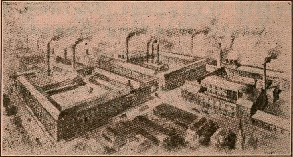 An illustration from Official American textile directory; containing reports of all the textile manufacturing establishments in the United States and Canada, together with the yarn trade index ... Comp. annually by the Textile world journal, 1922, leaf 793