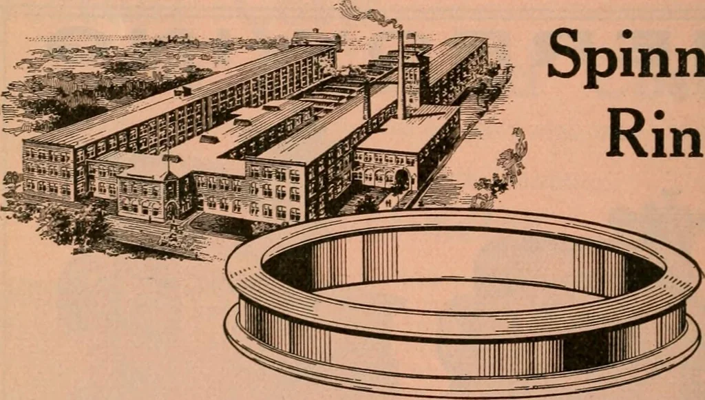 An illustration from Official American textile directory; containing reports of all the textile manufacturing establishments in the United States and Canada, together with the yarn trade index ... Comp. annually by the Textile world journal, 1922, leaf 95