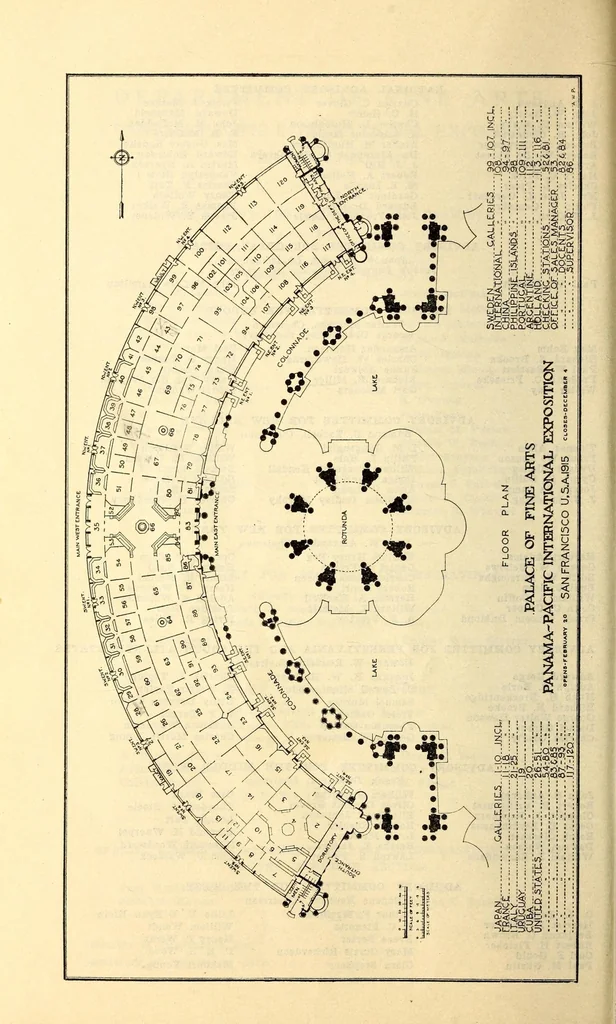An illustration from Official catalogue of the Department of Fine Arts, Panama-Pacific International Exposition (with awards), San Francisco, California, 1915, 1915, leaf 46