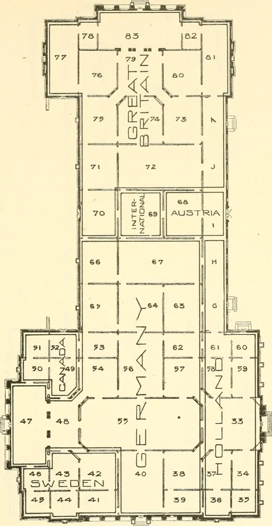 An illustration from Official catalogue of exhibitors. Universal exposition. St. Louis, U.S.A. 1904. : Division of exhibits. Department A. Education [to H. Agriculture; J. Horticulture to P. Physical Culture; R. Livestock.], 1904, leaf 136