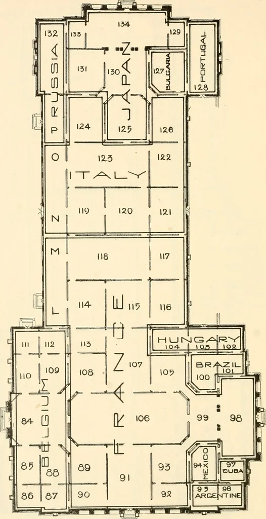 An illustration from Official catalogue of exhibitors. Universal exposition. St. Louis, U.S.A. 1904. : Division of exhibits. Department A. Education [to H. Agriculture; J. Horticulture to P. Physical Culture; R. Livestock.], 1904, leaf 137