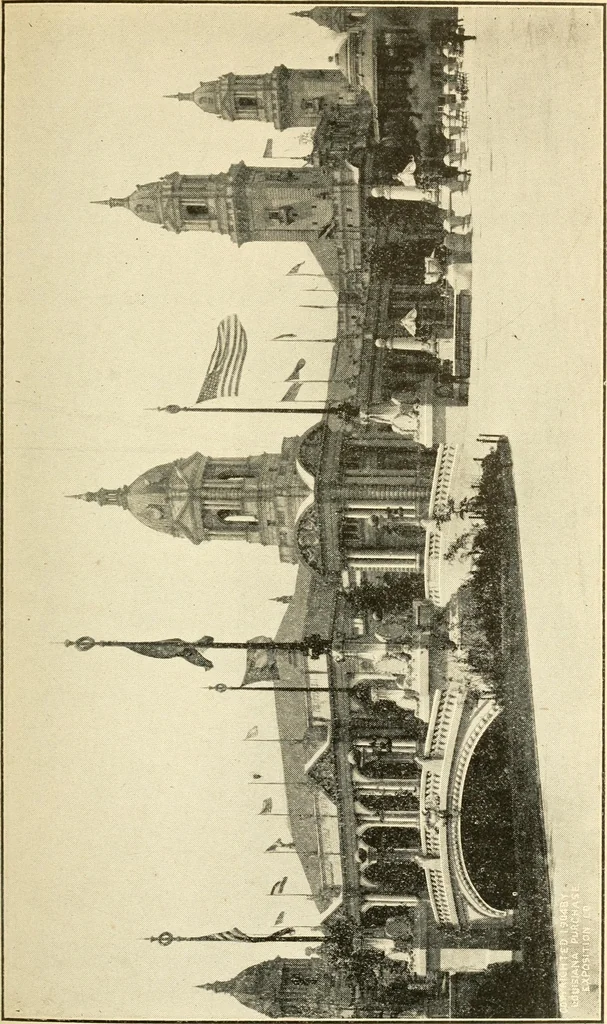 An illustration from Official catalogue of exhibitors. Universal exposition. St. Louis, U.S.A. 1904. : Division of exhibits. Department A. Education [to H. Agriculture; J. Horticulture to P. Physical Culture; R. Livestock.], 1904, leaf 702