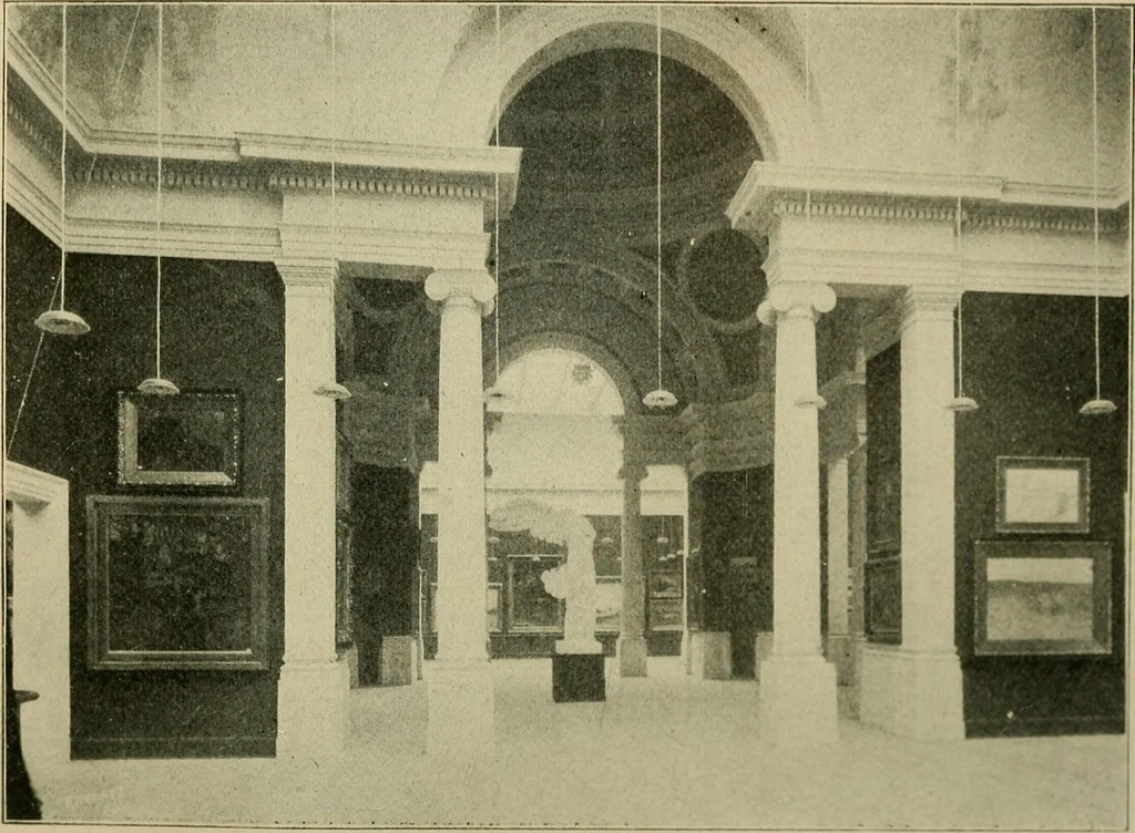 An illustration from Official catalogue of the fine arts exhibit, illustrated, 1898, leaf 13