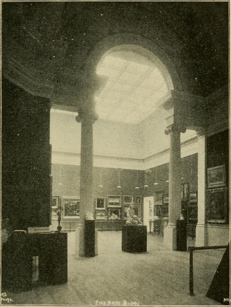 An illustration from Official catalogue of the fine arts exhibit, illustrated, 1898, leaf 14