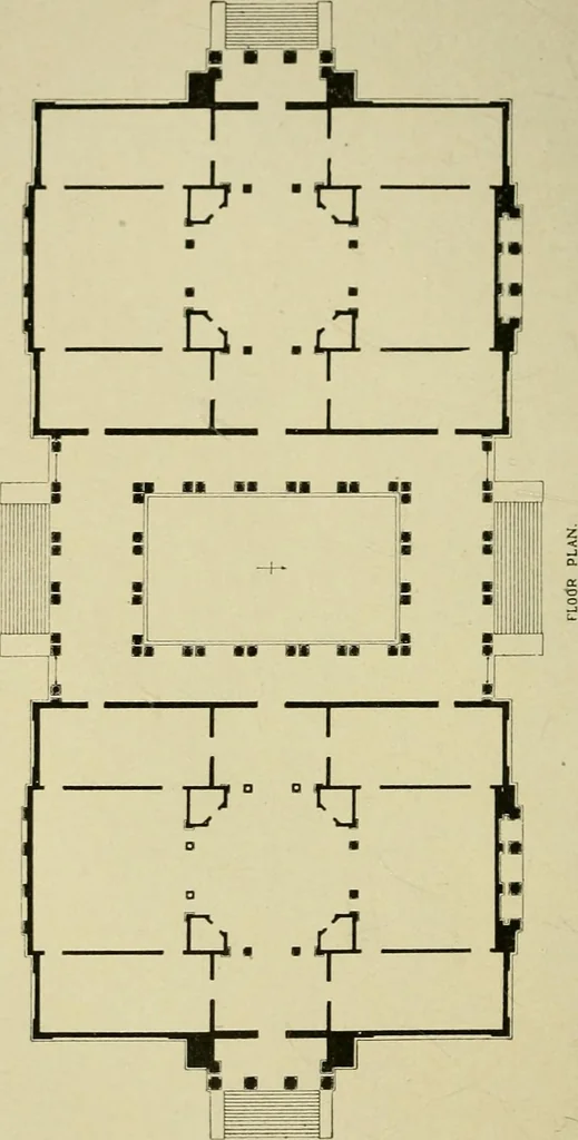 An illustration from Official catalogue of the fine arts exhibit, illustrated, 1898, leaf 55