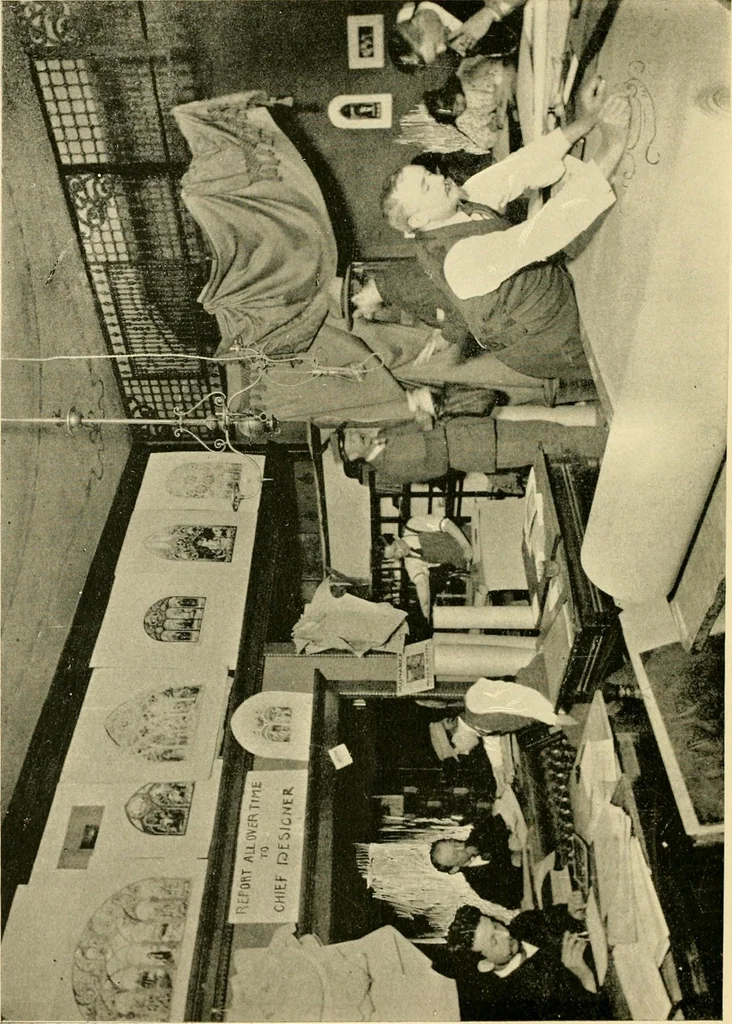 An illustration from Official catalogue and price lists on public and domestic art glass., 1897, leaf 13