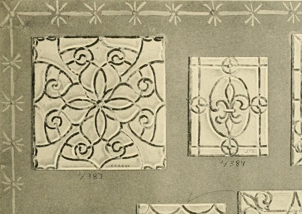 An illustration from Official catalogue and price lists on public and domestic art glass., 1897, leaf 26
