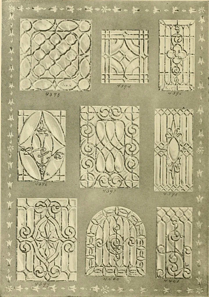 An illustration from Official catalogue and price lists on public and domestic art glass., 1897, leaf 27