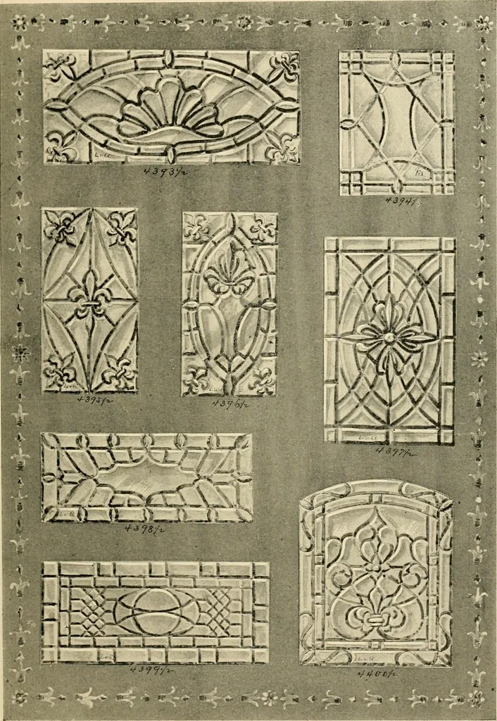 An illustration from Official catalogue and price lists on public and domestic art glass., 1897, leaf 28