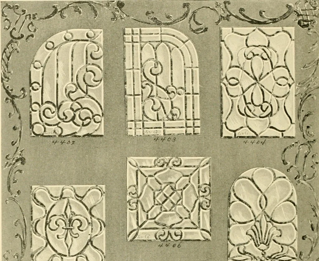 An illustration from Official catalogue and price lists on public and domestic art glass., 1897, leaf 29
