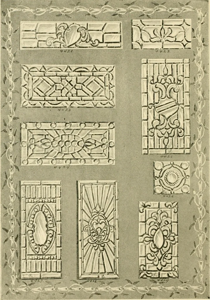 An illustration from Official catalogue and price lists on public and domestic art glass., 1897, leaf 31