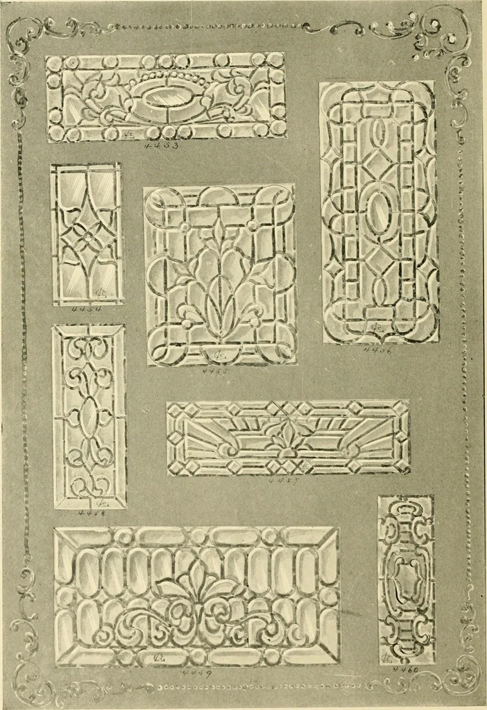 An illustration from Official catalogue and price lists on public and domestic art glass., 1897, leaf 35