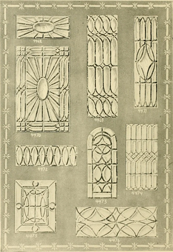 An illustration from Official catalogue and price lists on public and domestic art glass., 1897, leaf 37