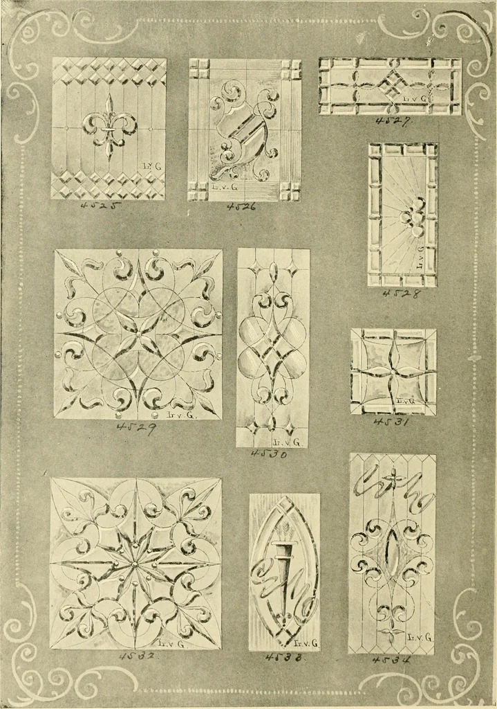 An illustration from Official catalogue and price lists on public and domestic art glass., 1897, leaf 41