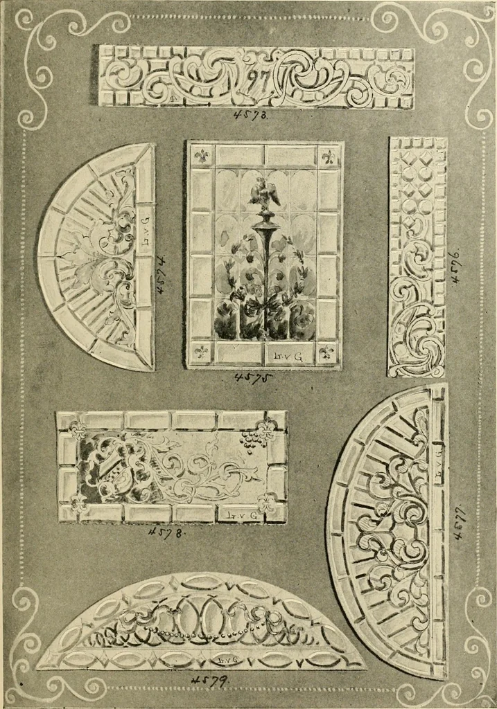 An illustration from Official catalogue and price lists on public and domestic art glass., 1897, leaf 46