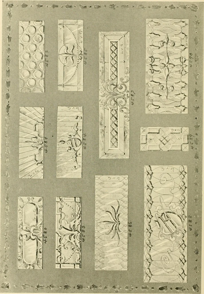 An illustration from Official catalogue and price lists on public and domestic art glass., 1897, leaf 47
