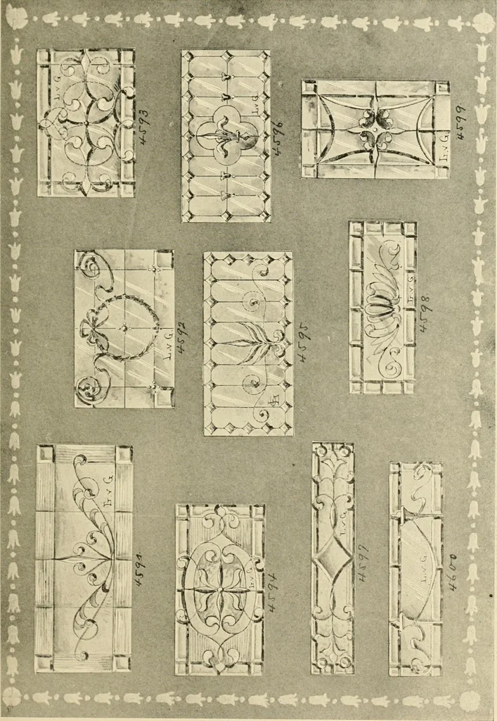 An illustration from Official catalogue and price lists on public and domestic art glass., 1897, leaf 48