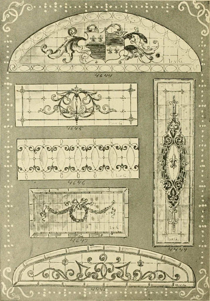 An illustration from Official catalogue and price lists on public and domestic art glass., 1897, leaf 53