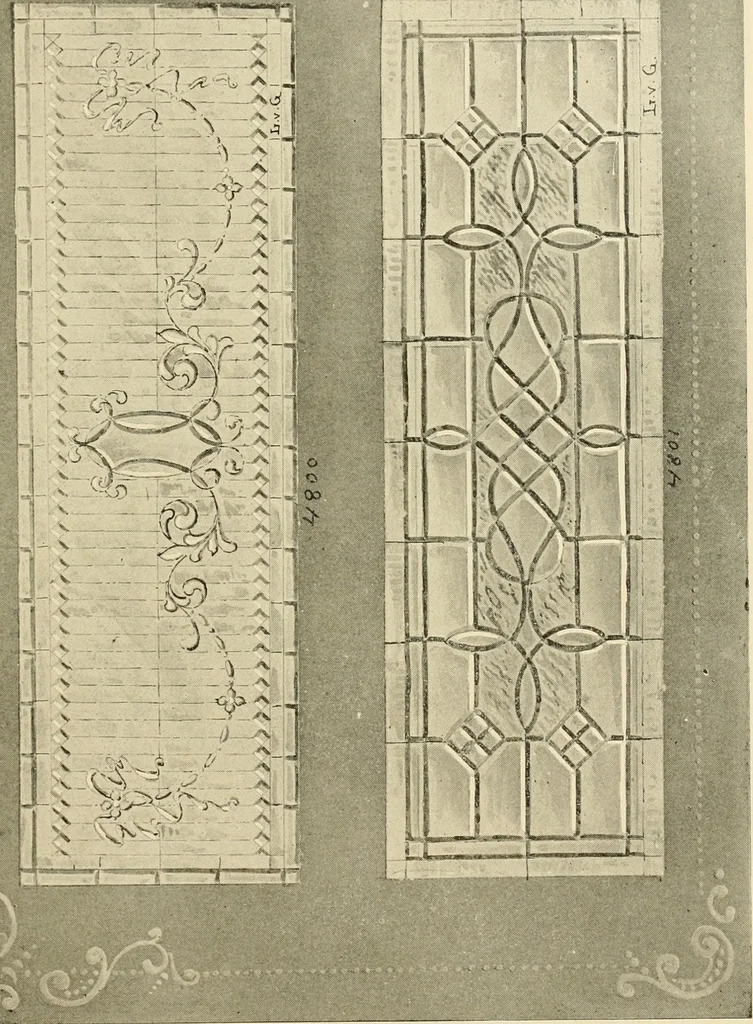 An illustration from Official catalogue and price lists on public and domestic art glass., 1897, leaf 58
