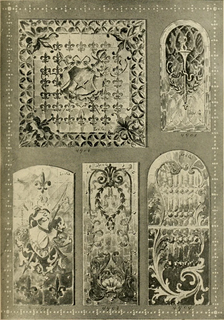 An illustration from Official catalogue and price lists on public and domestic art glass., 1897, leaf 64