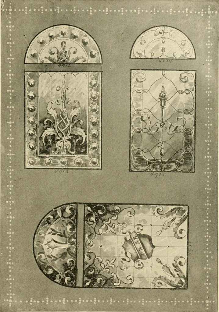 An illustration from Official catalogue and price lists on public and domestic art glass., 1897, leaf 66