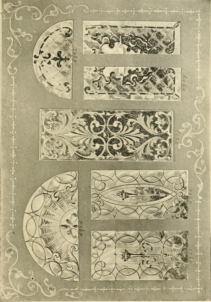 An illustration from Official catalogue and price lists on public and domestic art glass., 1897, leaf 68